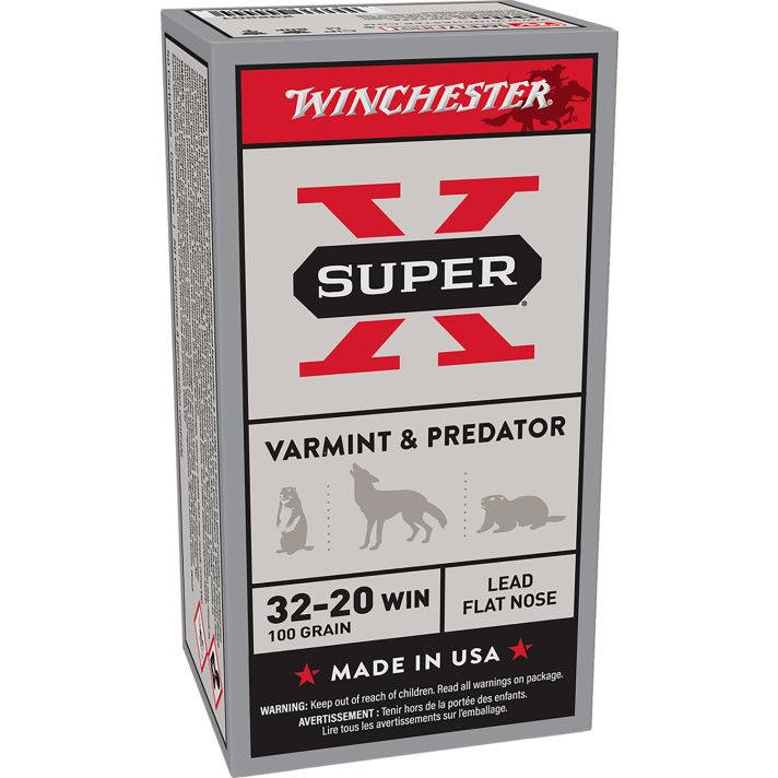 Winchester Ammo X32201 Super X32-20Win 100gr Lead 50 Per Box/10 Case
