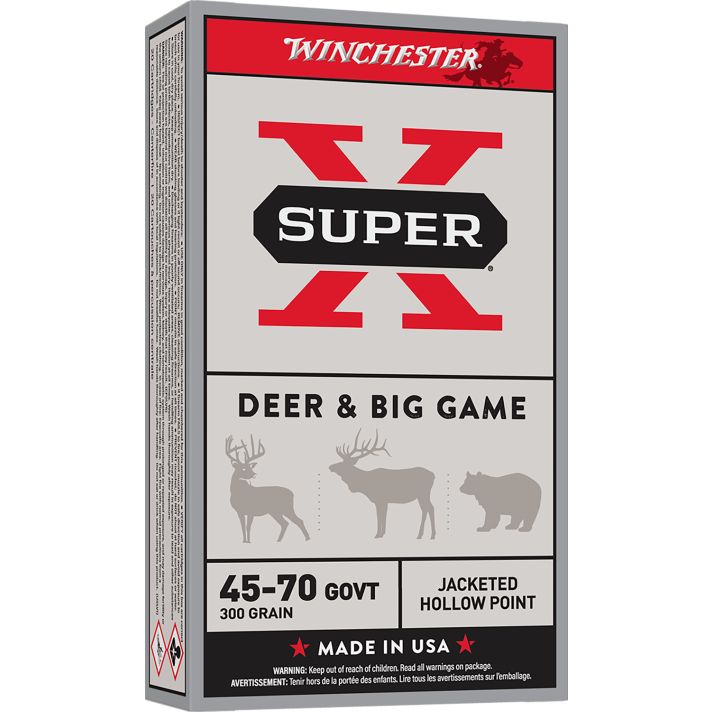 Winchester Ammo X4570H Super X45-70Gov 300gr Jacketed Hollow Point 20 Per Box/10 Case
