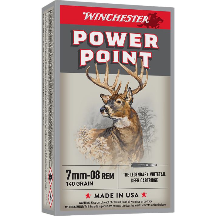 Winchester Ammo X708 Power-Point7mm-08Rem 140gr 20 Per Box/10 Case
