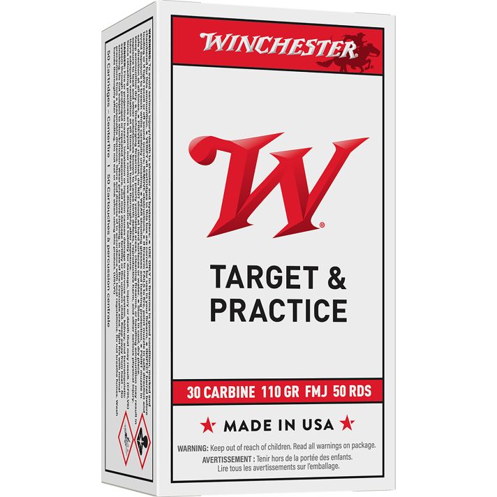 Winchester Ammo Q3132 USA30Carbine 110gr Full Metal Jacket 50 Per Box/10 Case