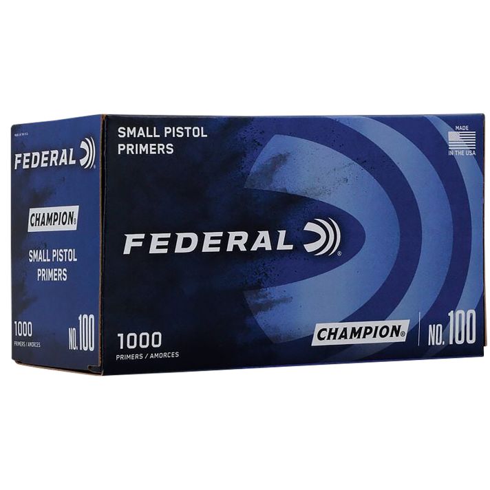 Federal 100 Champion Small Pistol Multi Caliber Handgun 1000 Per Box/5 Case