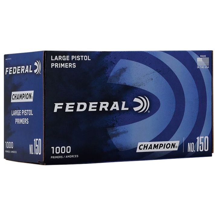 Federal 150 Champion Large Pistol Multi Caliber Handgun 1000 Per Box/5 Case