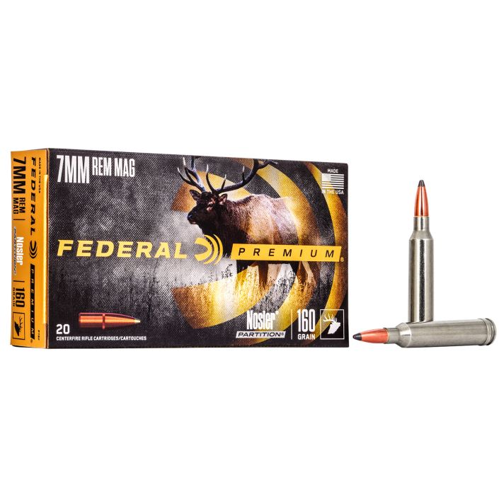 Federal P7RF Premium7mmRemMag 160gr Nosler Partition 20 Per Box/10 Case