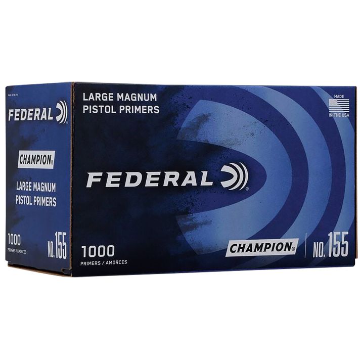 Federal 155 Champion Large Pistol Multi Caliber Handgun 1000 Per Box/5 Case