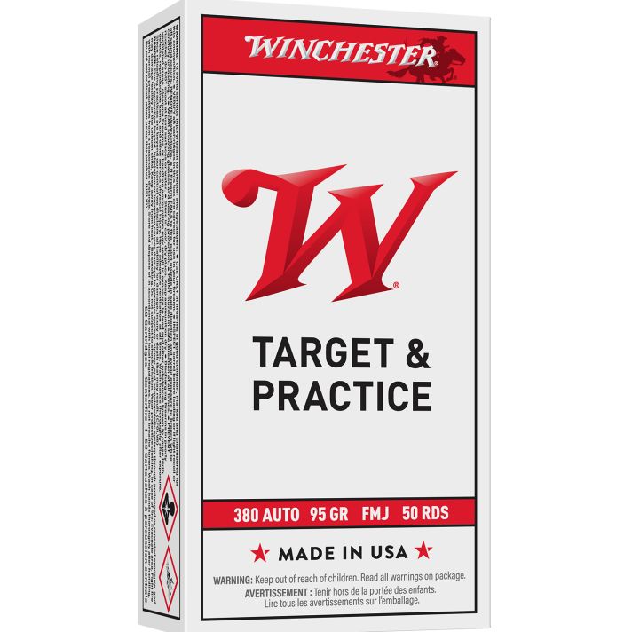 Winchester Ammo Q4206 USA380ACP 95gr Full Metal Jacket 50 Per Box/10 Case