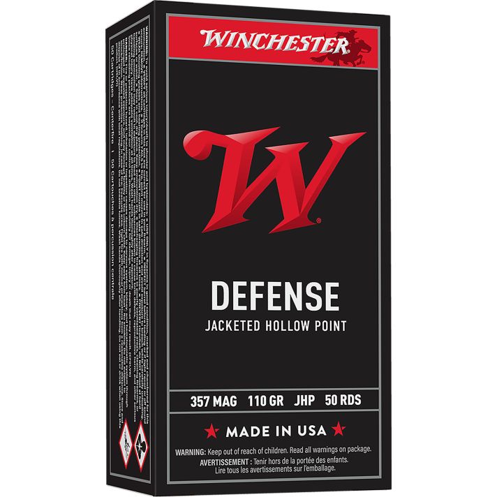 Winchester Ammo Q4204 USA357Mag 110gr Jacketed Hollow Point 50 Per Box/10 Case