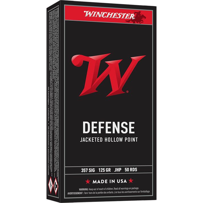Winchester Ammo USA357SJHP USA357Sig 125gr Jacketed Hollow Point 50 Per Box/10 Case