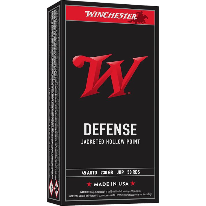 Winchester Ammo USA45JHP USA45ACP 230gr Jacketed Hollow Point 50 Per Box/10 Case