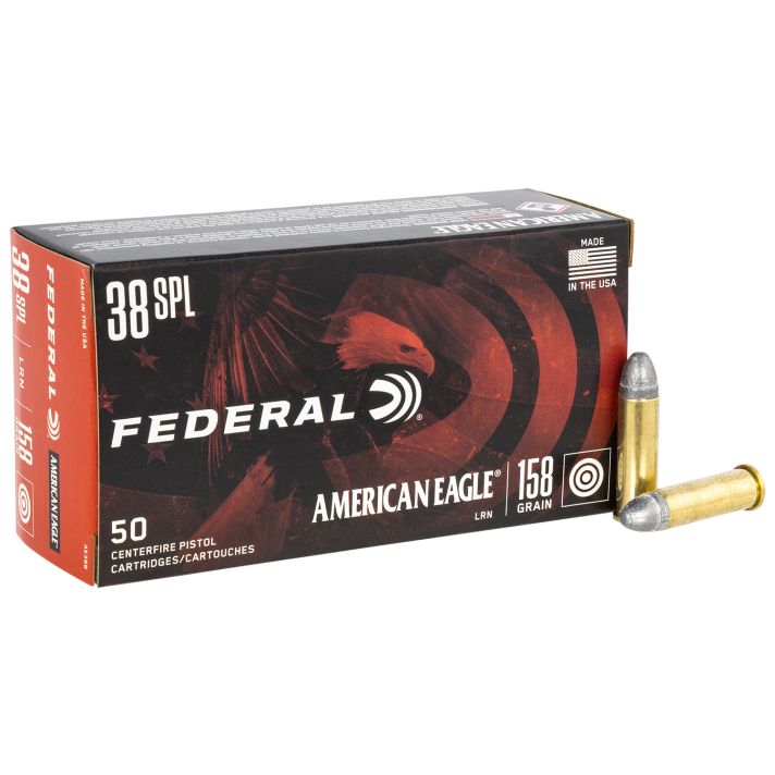 Federal AE38B American Eagle Handgun 38Special 158gr Lead Round Nose 50 Per Box/20 Case