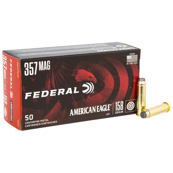 Federal AE357A American Eagle Handgun 357Mag 158gr Jacketed Soft Point 50 Per Box/20 Case