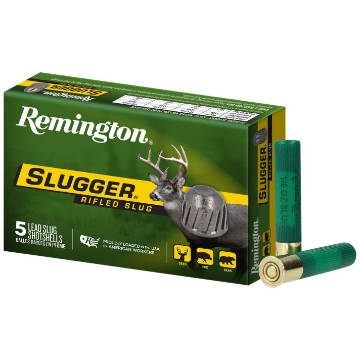 Remington Ammunition 20618 Slugger410 Gauge 2.50" 1/5 oz Rifled Slug Shot 5 Per Box/ 50 Cs