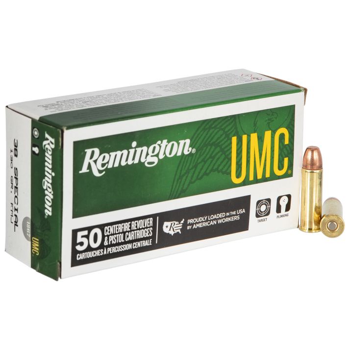 Remington Ammunition 23730 UMC38Special 130gr Full Metal Jacket 50 Per Box/10 Case
