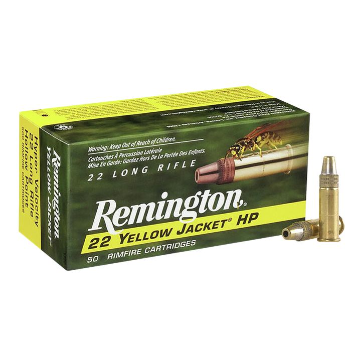 Remington Ammunition 21074 Yellow Jacket Rimfire 22LR 33gr Truncated Cone Hollow Point 50 Per Box/100 Case