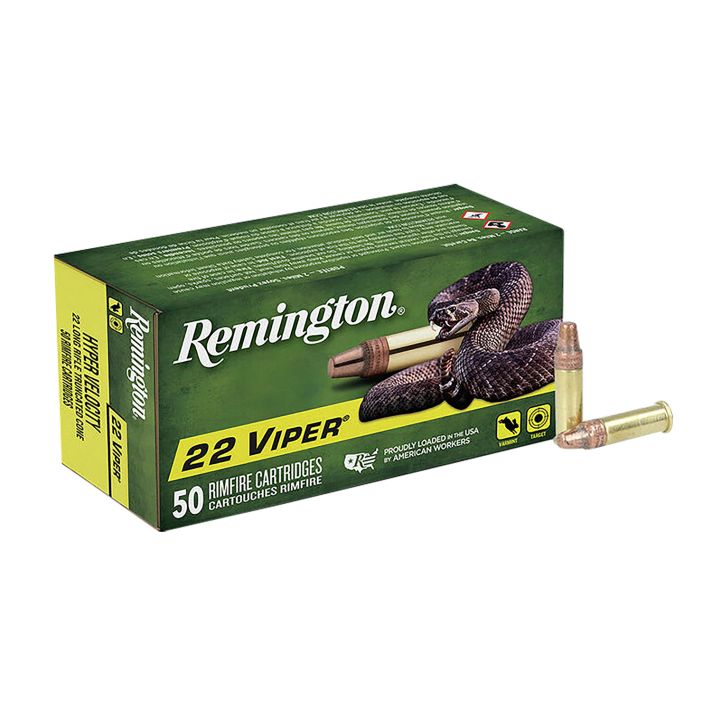 Remington Ammunition 21080 Viper Rimfire 22LR 36gr Truncated Cone Solid 50 Per Box/100 Case