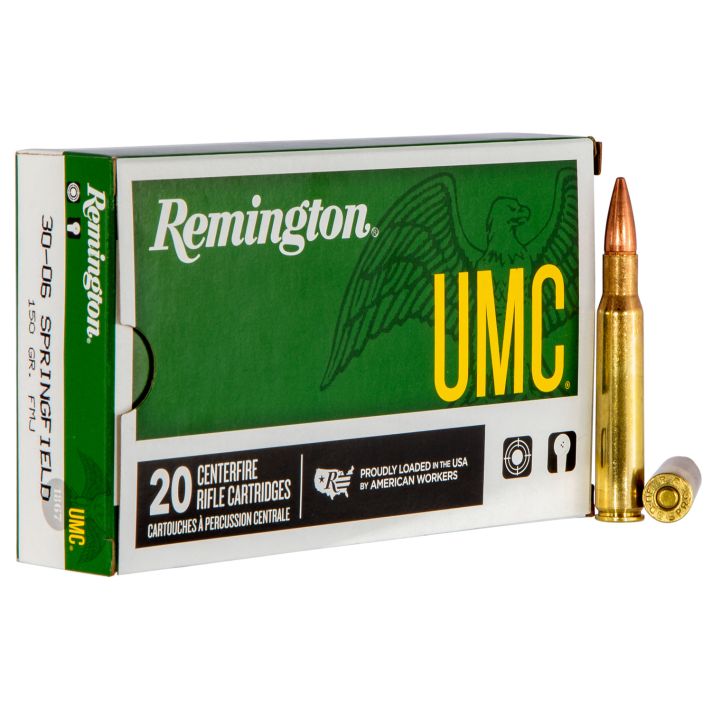 Remington Ammunition 23699 UMC30-06Springfield 150gr Full Metal Jacket 20 Per Box/10 Case