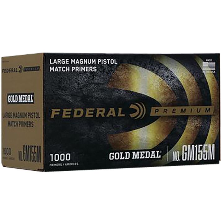 Federal GM155M Gold Medal Premium Large Pistol Multi Caliber Handgun 1000 Per Box/5 Case