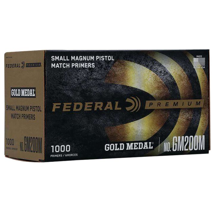 Federal GM200M Gold Medal Premium Small Pistol Multi Caliber Handgun 1000 Per Box/5 Case