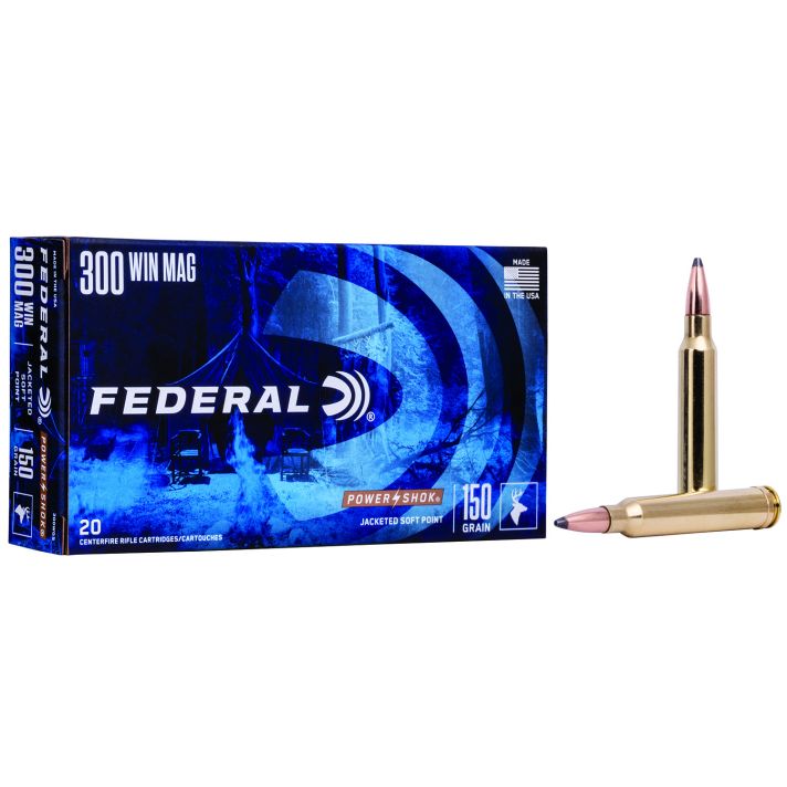 Federal 300WGS Power-Shok300WinMag 150gr Jacketed Soft Point 20 Per Box/10 Case