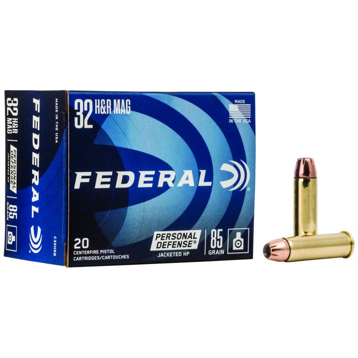 Federal C32HRB Personal Defense32H&R Mag 85gr Jacketed Hollow Point 20 Per Box/25 Case