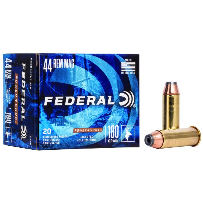 Federal C44B Power-Shok Handgun 44RemMag 180gr Jacketed Hollow Point 20 Per Box/25 Case