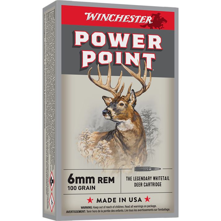 Winchester Ammo X6MMR2 Power-Point6mm 100gr 20 Per Box/10 Case