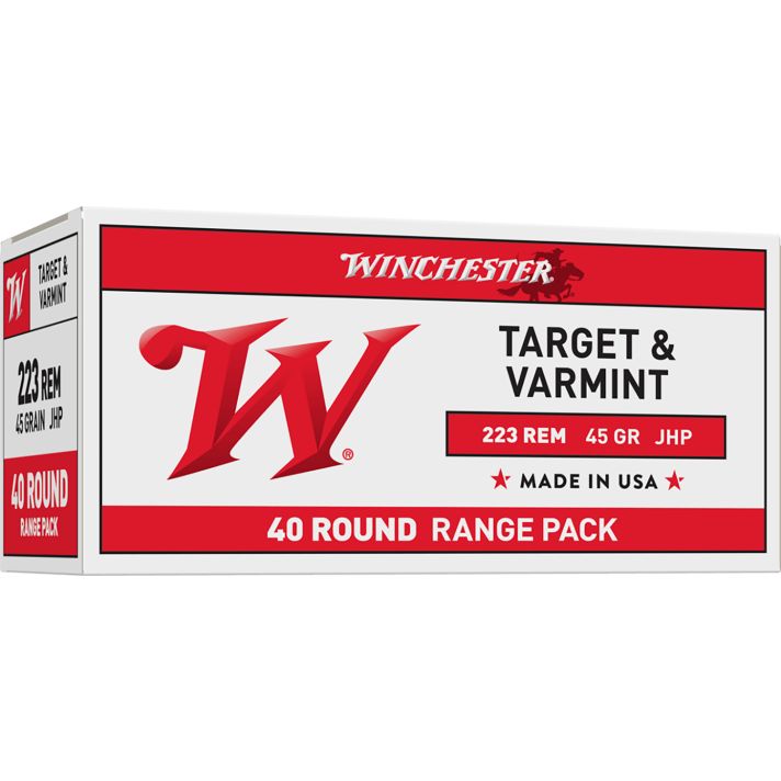 Winchester Ammo USA2232 USA223Rem 45gr Jacketed Hollow Point 40 Per Box/10 Case
