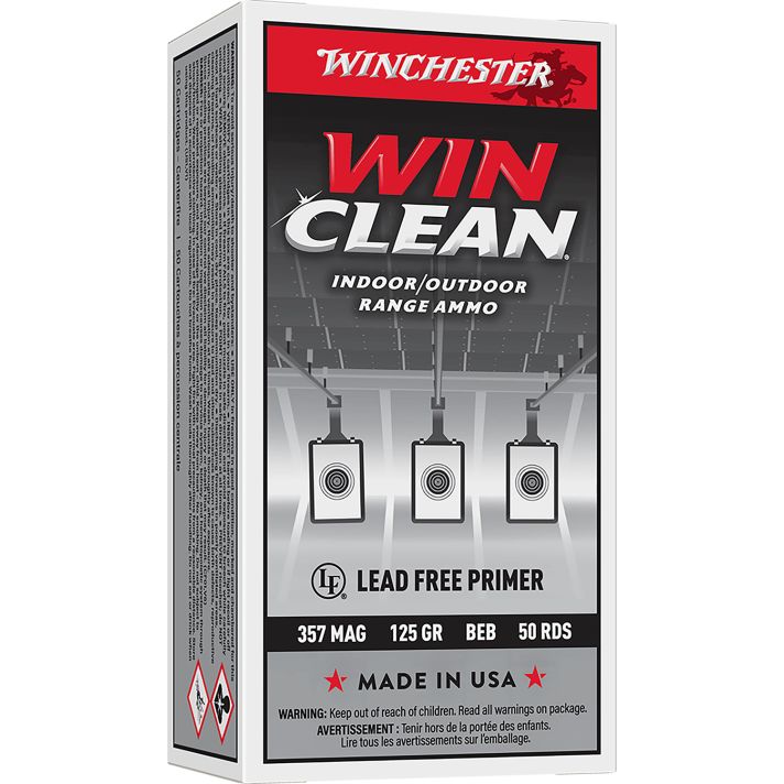 Winchester Ammo WC3571 Super X357Mag 125gr Winclean Brass Enclosed Base 50 Per Box/10 Case