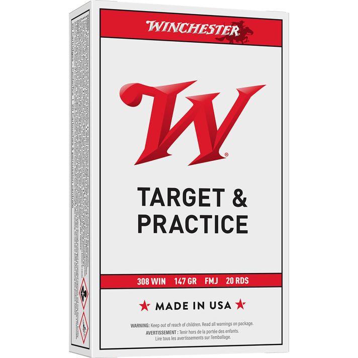 Winchester Ammo USA3081 USA308Win 147gr Full Metal Jacket 20 Per Box/10 Case