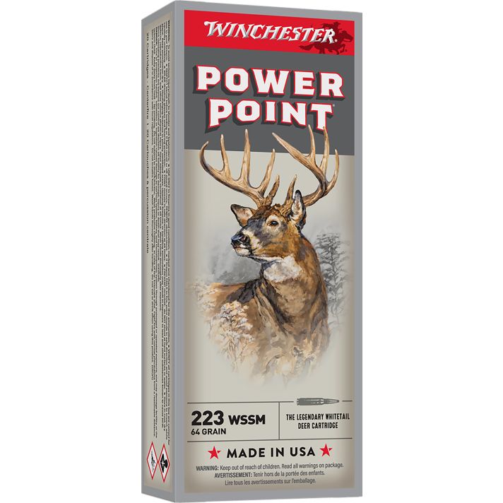 Winchester Ammo X223WSS1 Power-Point223WSSM 64gr 20 Per Box/10 Case