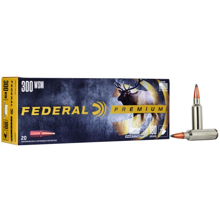 Federal P300WSMB Premium300WSM 180gr Nosler Partition 20 Per Box/10 Case