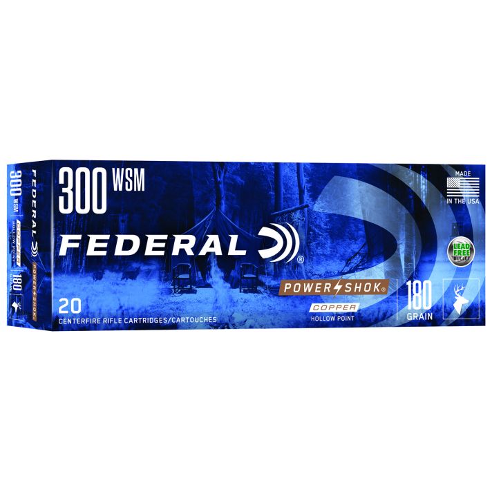 Federal 300WSMC Power-Shok300WSM 180gr Jacketed Soft Point 20 Per Box/10 Case