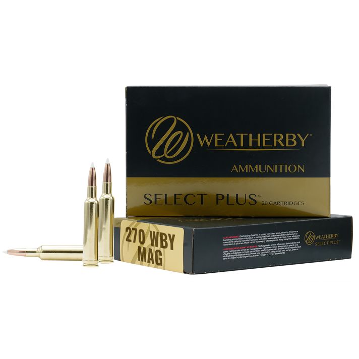 Weatherby N270150PT Select Plus270WthbyMag 150gr Nosler Spitzer Partition 20 Per Box/10 Case