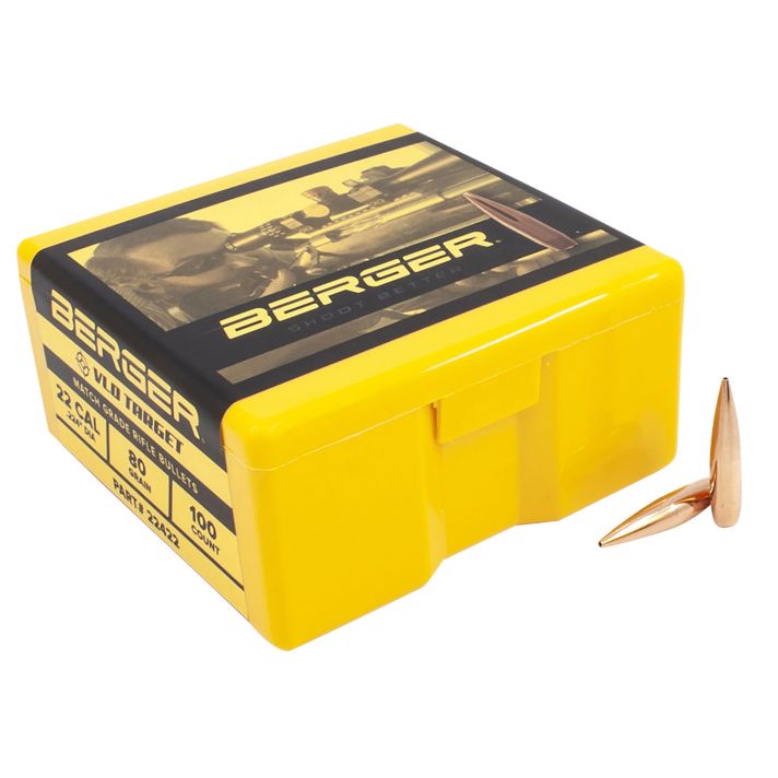 Berger Bullets 22422 VLD Target Long Range 22Cal 80gr 100/Box