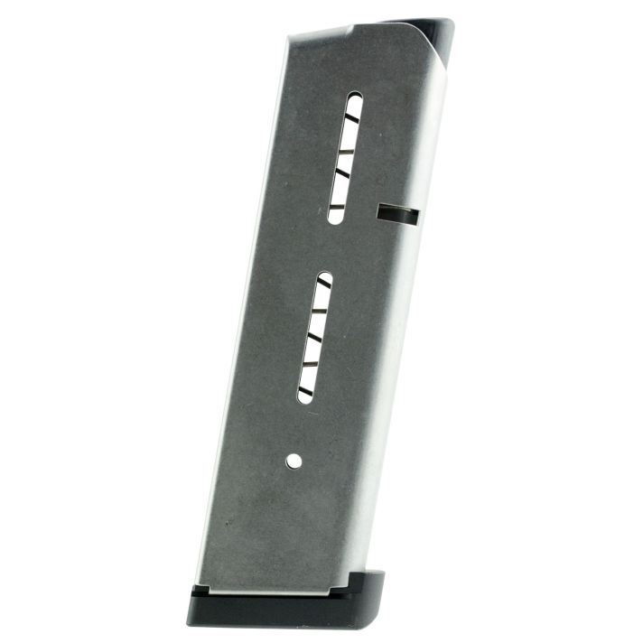 Wilson Combat 47D 1911.350" 8rd Detachable w/ Standard Floor Plate 45 ACP Stainless Steel