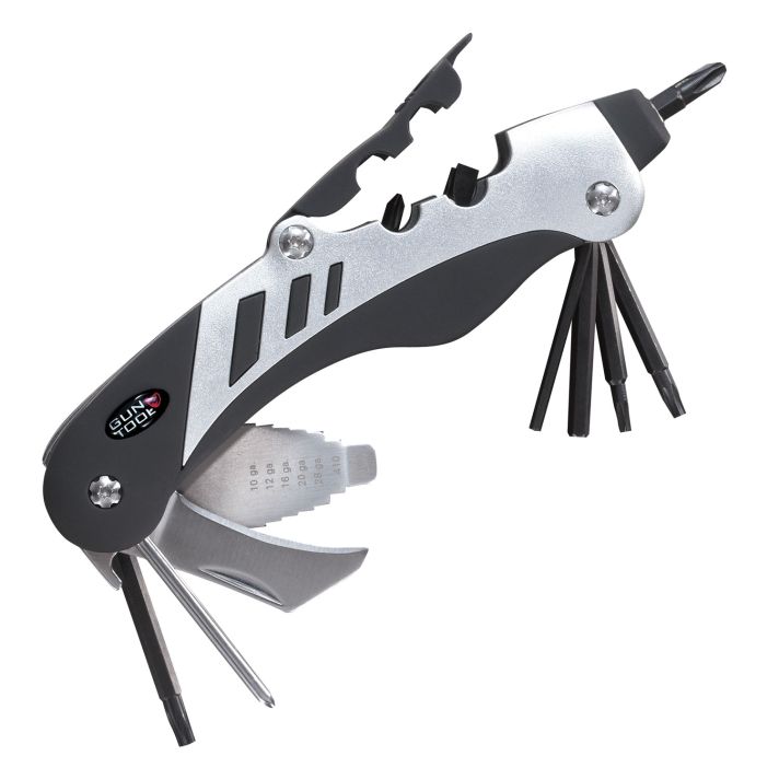 Real Avid AVGTCL211 Gun ToolBlack/White Rubber Grip Coated Polymer Jackets Rifle/Shotgun