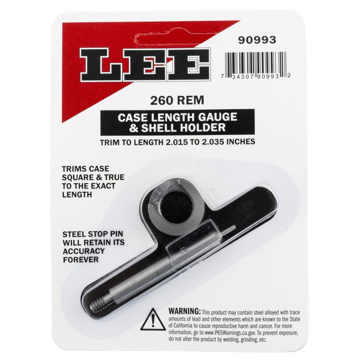 Lee Precision 90993 Case Length Gauge260 Rem
