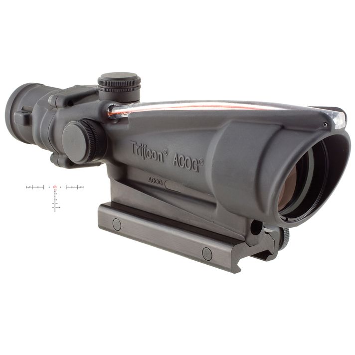 Trijicon 100153 ACOGBlack Hardcoat Anodized 3.5x35mm Illuminated Red Horseshoe .223/5.56 BDC Reticle