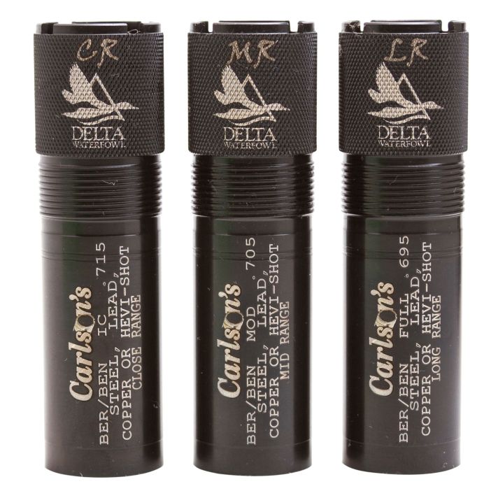 Carlson's Choke Tubes 07119 Delta WaterfowlBerretta/Benelli Mobil 12 Gauge Mid/Long/Close Range 17-4 Stainless Steel