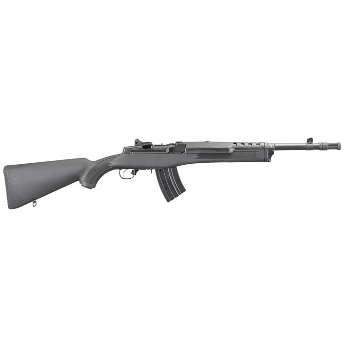 Ruger 5854 Mini Thirty7.62x39mm 20+1 16.10" Blued Threaded Barrel, Blued SteelDrilled & Tapped Receiver, Black Synthetic Fixed Stock, Right Hand