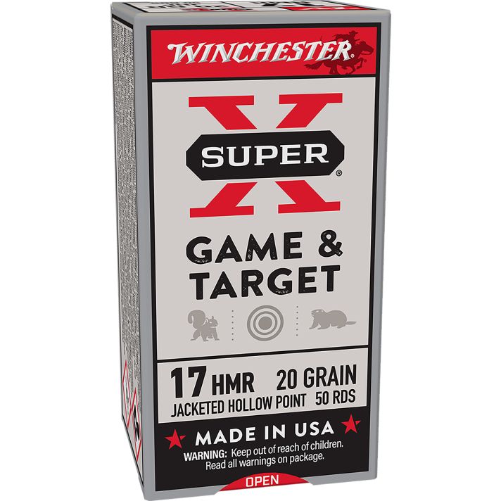 Winchester Ammo X17HMR1 Super X17HMR 20gr Hornady XTP Hollow Point 50 Per Box/20 Case