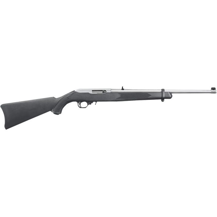 Ruger 1256 10/22 Carbine Full Size 22 LR 10+1 18.50" Satin Stainless Steel Barrel, Drilled & Tapped Receiver,Black Synthetic Fixed Stock, Right Hand