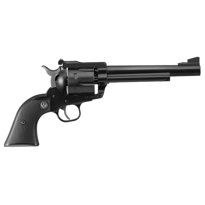 Ruger 0316 Blackhawk357 Mag 6 6.50" Blued Alloy Steel Barrel, Cylinder & Frame, Black Checkered Rubber Grip, Transfer Bar Safety, Exposed Hammer