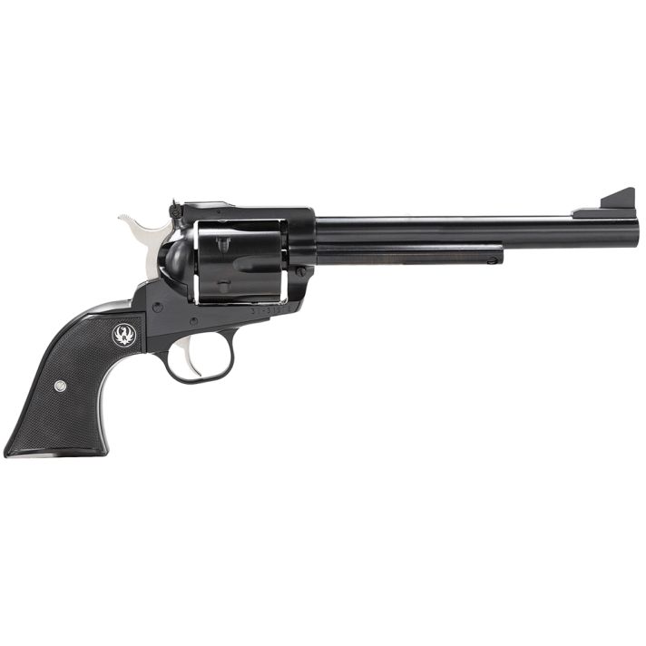 Ruger 0455 Blackhawk45 Colt (Long Colt) 6rd 7.50" Blued Alloy Steel Barrel, Cylinder & Frame, Black Checkered Rubber Grip, Transfer Bar Safety, Exposed Hammer