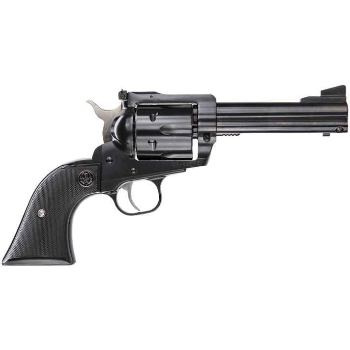 Ruger 0446 Blackhawk Convertible 45 ACP/45 Colt (Long Colt) 6rd 4.63" Blued Alloy Steel Barrel, Cylinder & Frame, Black Checkered Rubber Grip, Transfer Bar Safety, Exposed Hammer
