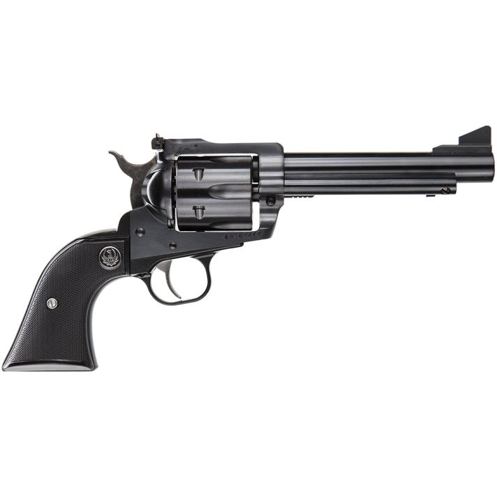 Ruger 0463 Blackhawk Convertible 45 ACP/45 Colt (Long Colt) 6rd 5.50" Blued Alloy Steel Barrel, Cylinder & Frame, Black Checkered Rubber Grip, Transfer Bar Safety, Exposed Hammer