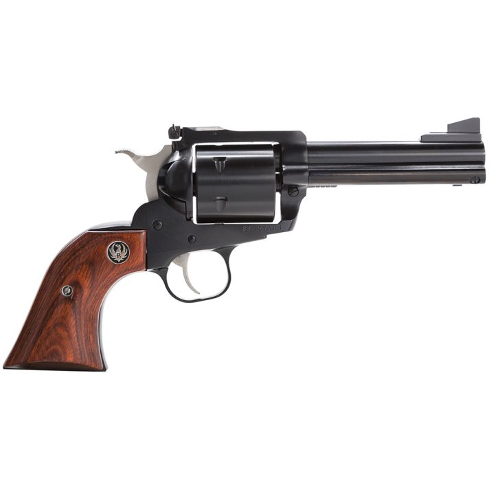 Ruger 0813 Super BlackhawkLarge Frame 44 Rem Mag/44 Special 6rd 4.63" Blued Alloy Steel Barrel, Cylinder & Frame, Hardwood Grip, Transfer Bar Safety, Exposed Hammer