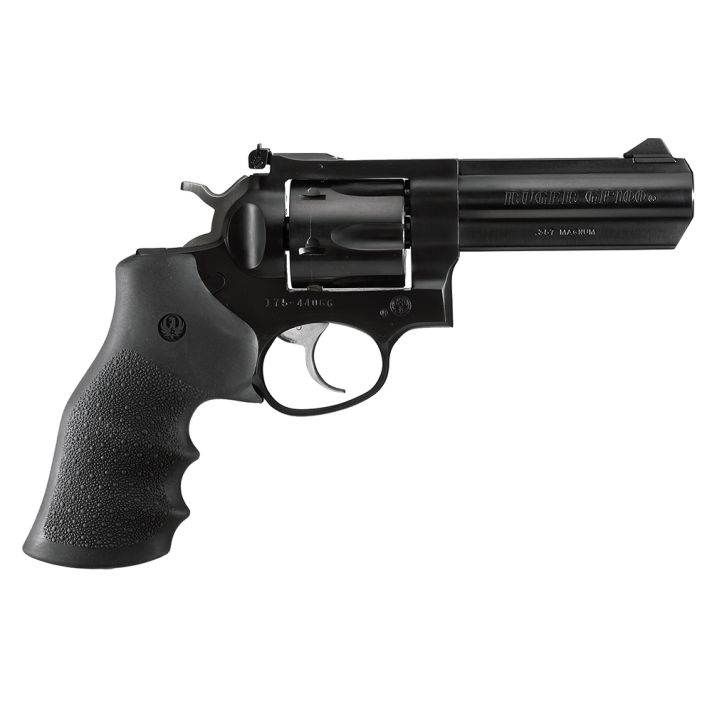 Ruger 1702 GP100Medium Frame 357 Mag 6rd 4.20" Blued Alloy Steel Barrel, Cylinder & Frame, Hogue Monogrip, Transfer Bar Safety, Exposed Hammer