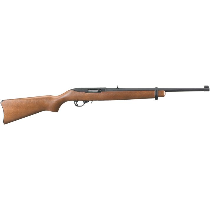 Ruger 1103 10/22 Carbine Full Size 22 LR 10+1 18.50" Satin Black Alloy Steel Barrel, Satin Black Aluminum Receiver, Fixed Hardwood Stock, Right Hand