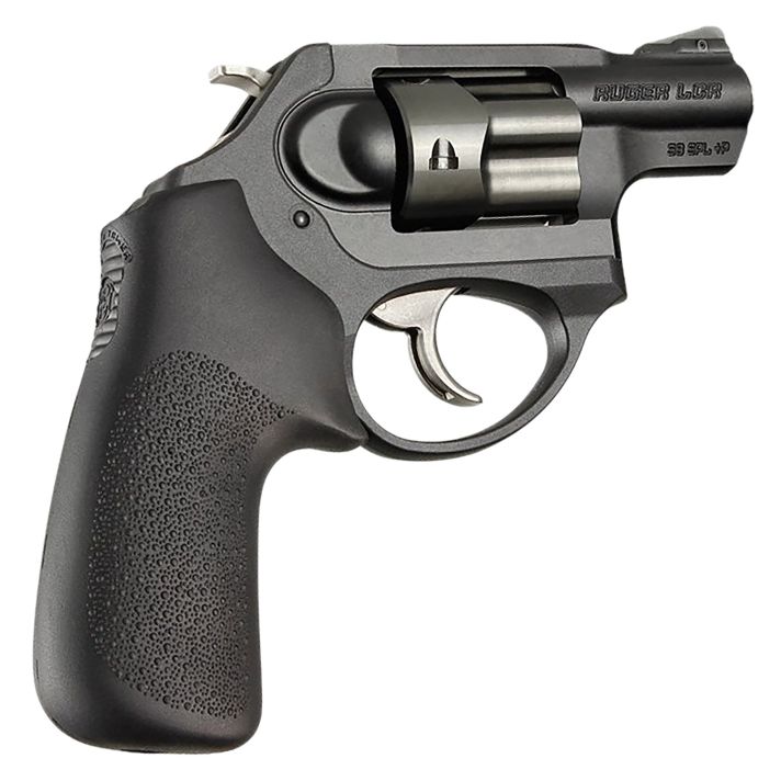 Hogue 78030 TamerBlack Rubber Cushion Grip without Finger Grooves for Ruger LCR, LCRx