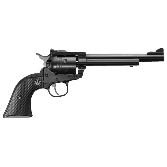 Ruger 0661 Single-Six17 HMR 6rd 6.50" Blued Alloy Steel Barrel, Cylinder & Frame, Black Checkered Rubber Grip, Transfer Bar Safety, Exposed Hammer